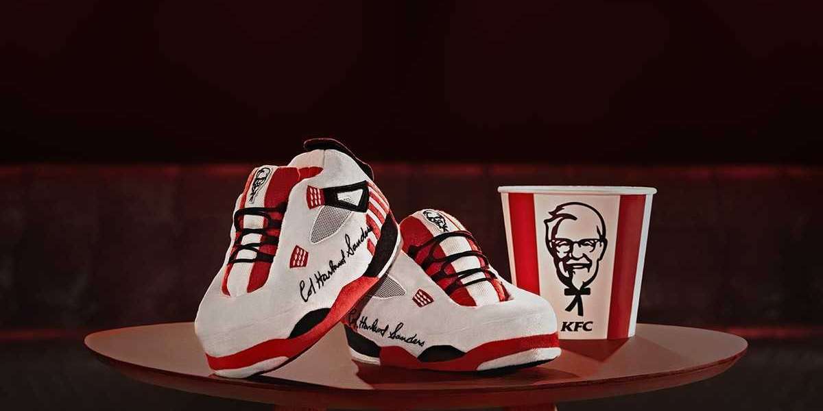 Latest 2021 KFC x Air Jordan 4 “Fire Red” Sneakers
