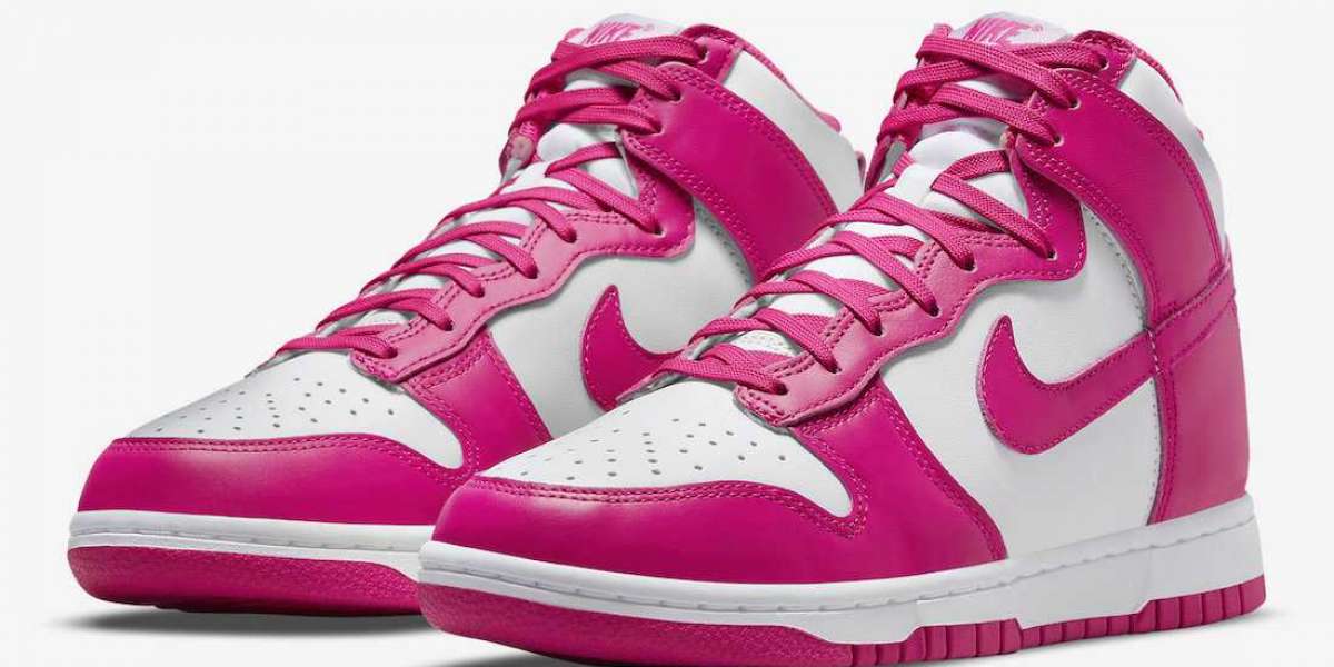 DD1869-110 Nike Dunk High "Pink Prime" Sneakers For Sale